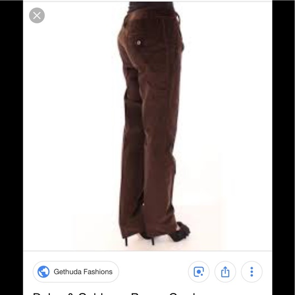 HP 5/10 Authentic Dolce &Cabanna Colduroy Jeans:35 - Picture 2 of 8